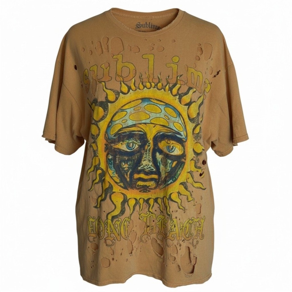 Distressed Sublime Sun Graphic T Grunge Y2K Urban Outfitters S/M